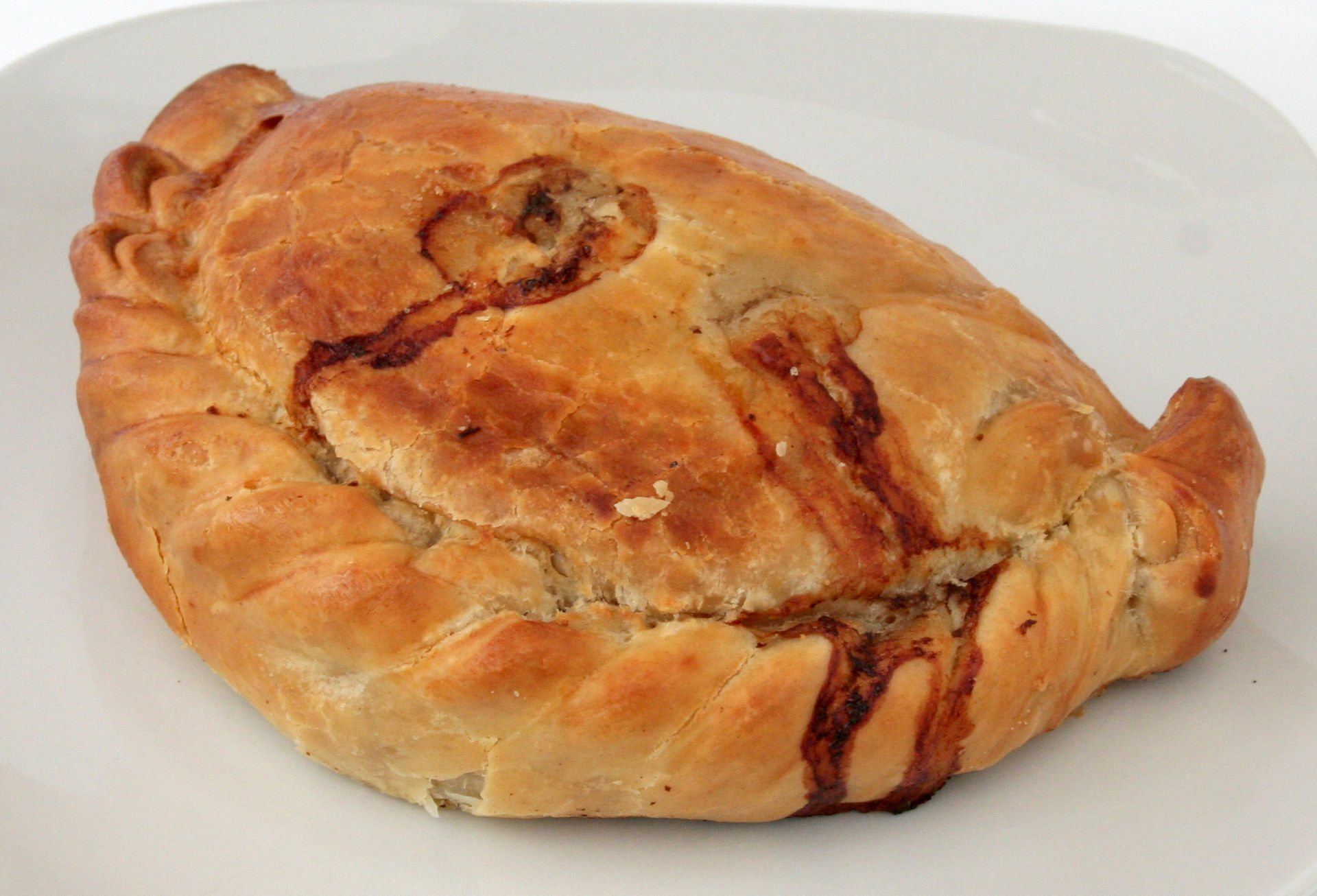 Cornish Pasty made with rutabagas